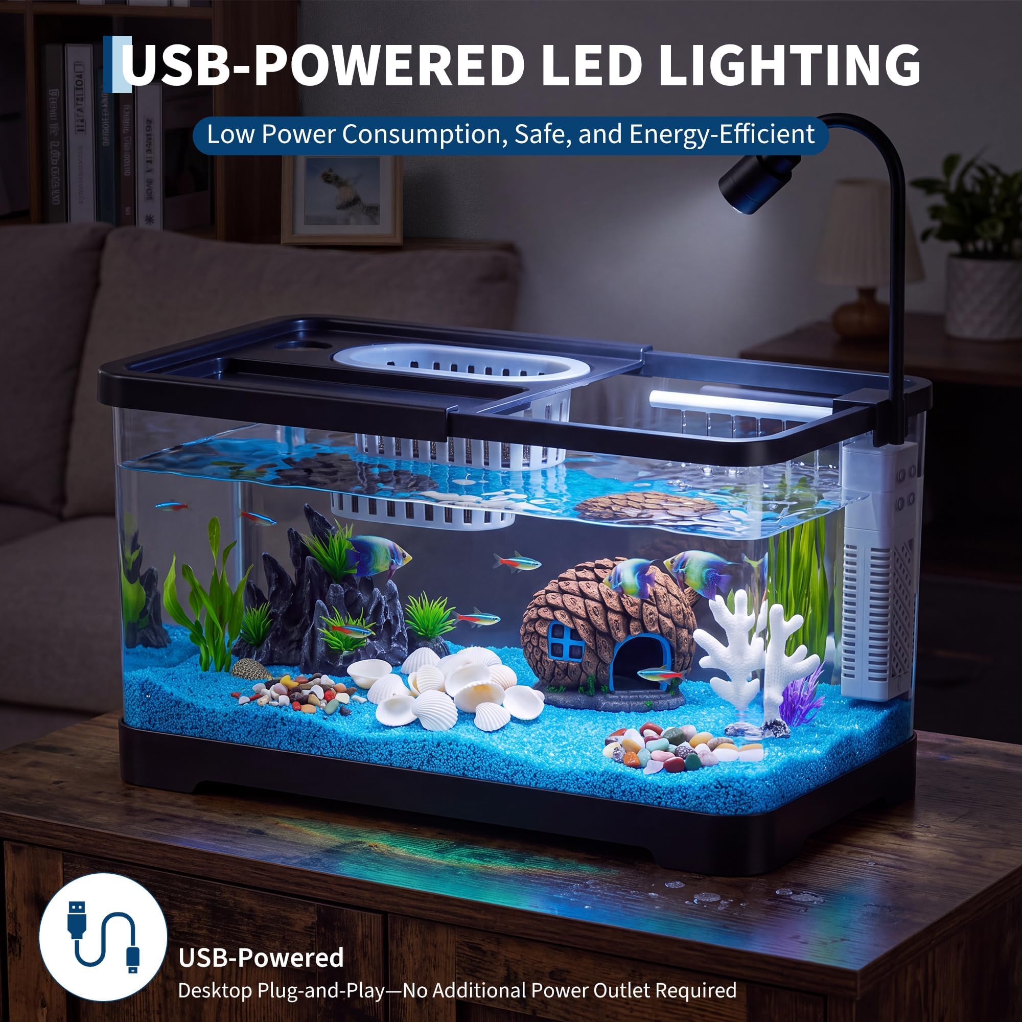 Набор для аквариума с фильтром – обзор и цена Betta Fish Tank